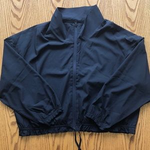 Women’s Old Navy Crop Windbreaker, Size XL, Black